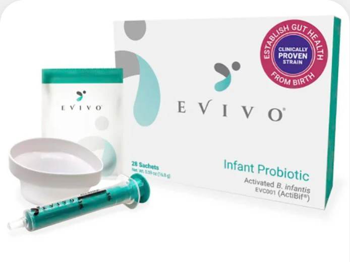Evivo infant probiotic starter kit recommended by Momma's Chiro