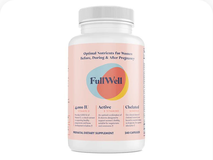 FullWell prenatal vitamins recommended by Momma's Chiro in Huntington Beach