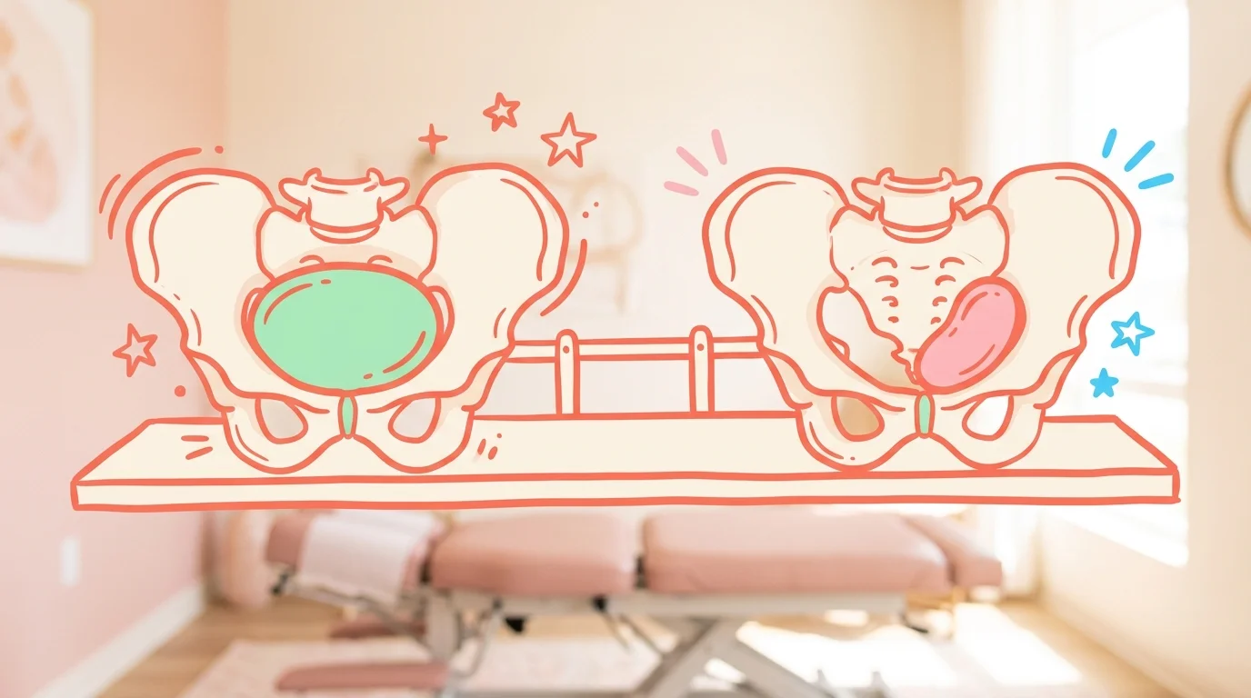 Pelvic space and fetal positioning constraint diagram