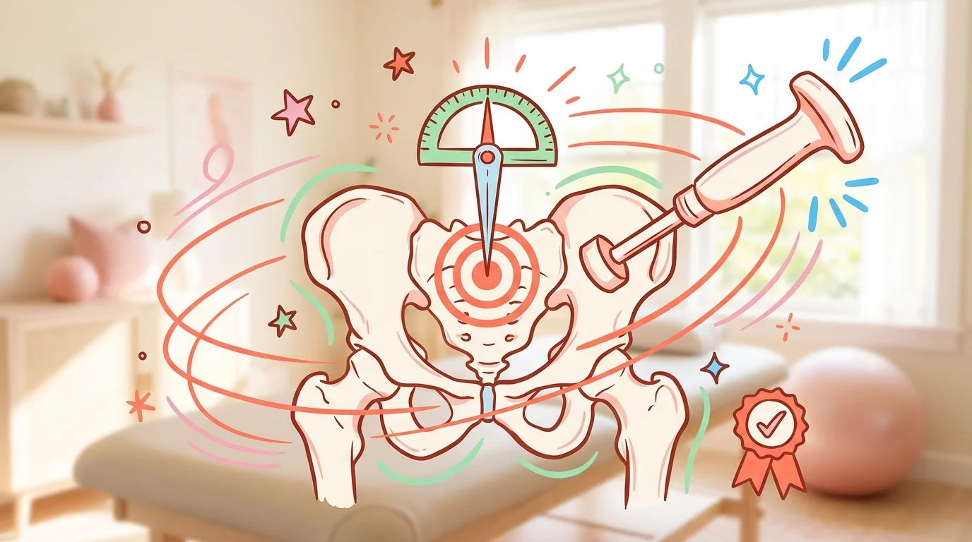 Webster Technique pelvis assessment and correction process